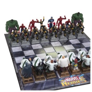 Marvel Heroes Chess Set, marvel heroes chessboard, 