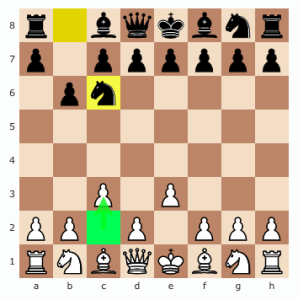 Your opponent moves pawn to h,6. 